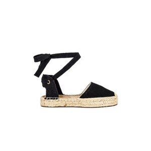 Soludos Lauren Lace-Up Espadrilles Black
